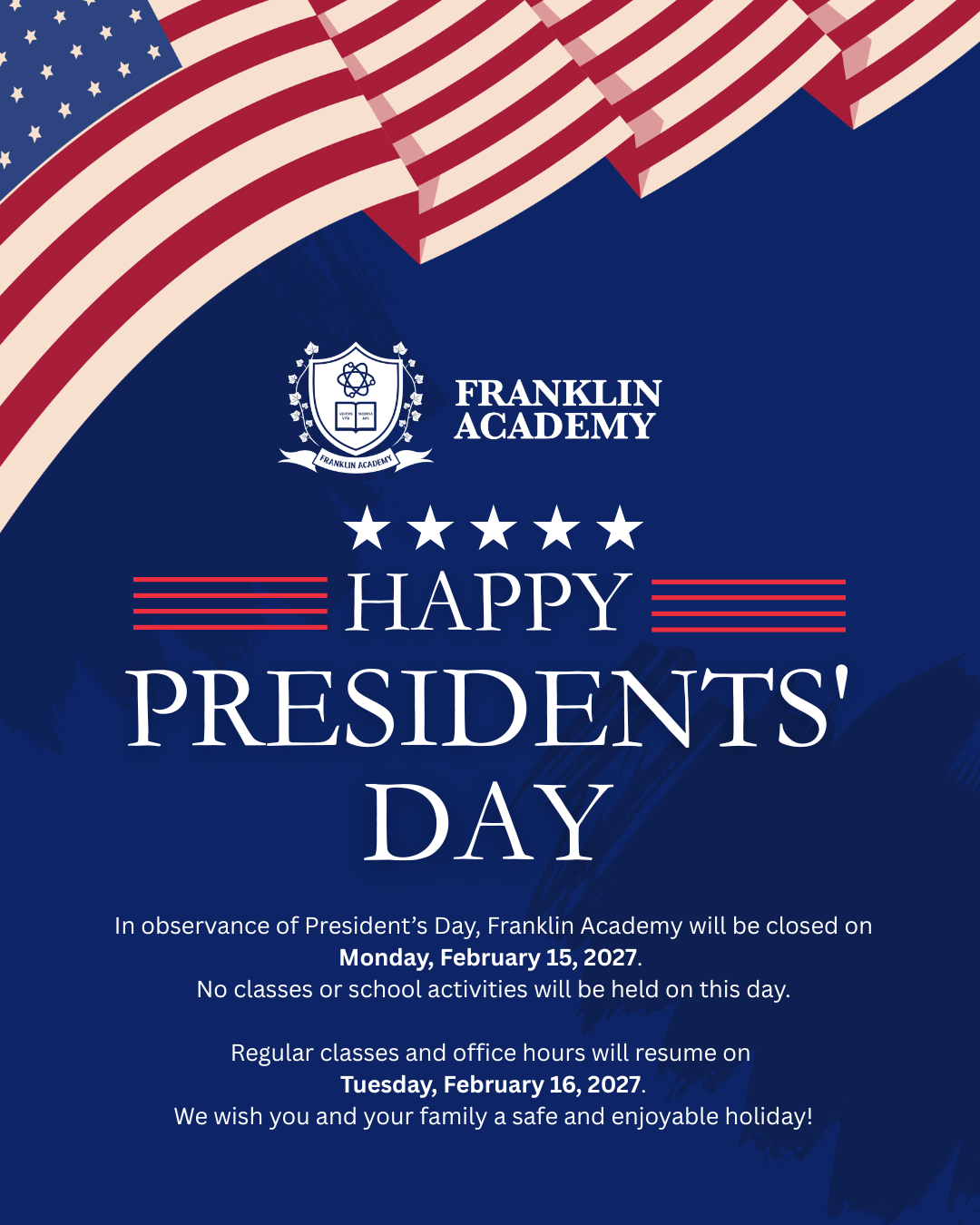 Presidents' Day 2027